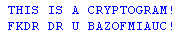 Cryptogram Example